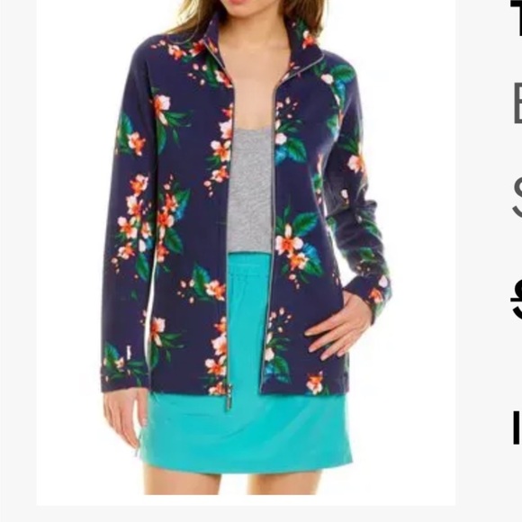 Tommy Bahama Belleza Garden Aruba Zip up Women's size small - Picture 1 of 5
